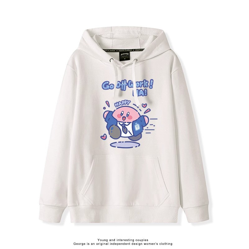 星之卡比新款 親子情侶男女連帽衛衣