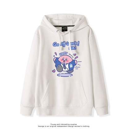 星之卡比新款 親子情侶男女連帽衛衣