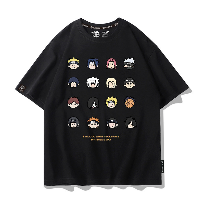 火影忍者 2026親子情侶男女同款 印花短袖T恤