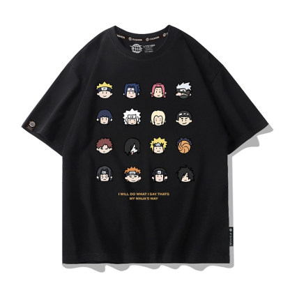 火影忍者 2026親子情侶男女同款 印花短袖T恤