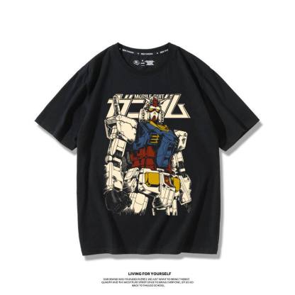 機動戰士高達 2026親子情侶男女同款 印花短袖T恤