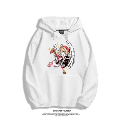 魔卡小櫻新款 親子情侶男女連帽衛衣