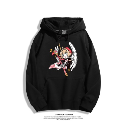 魔卡小櫻新款 親子情侶男女連帽衛衣