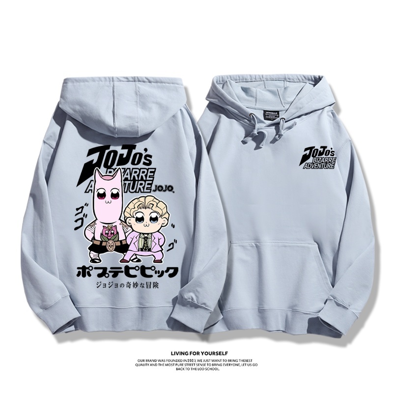 jojo吉良吉影聯動pop子和pipi美新款 親子情侶男女連帽衛衣