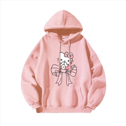 Hello Kitty凱蒂貓新款 親子情侶男女連帽衛衣