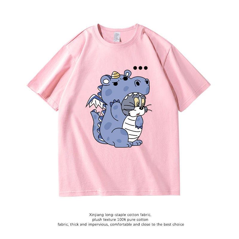 貓和老鼠 2026親子情侶男女同款 印花短袖T恤