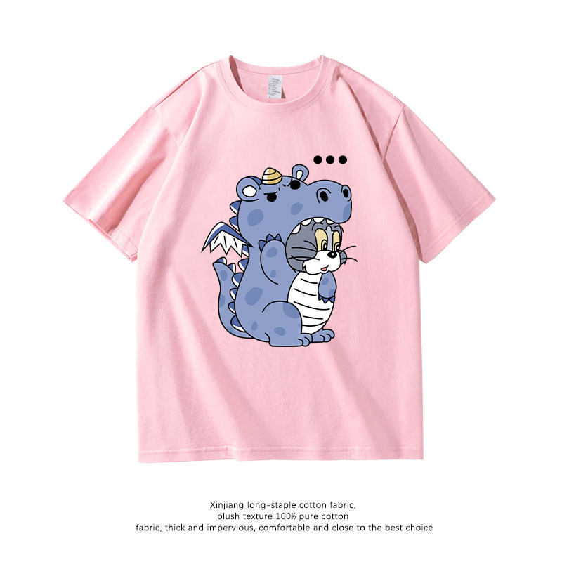 貓和老鼠 2026親子情侶男女同款 印花短袖T恤