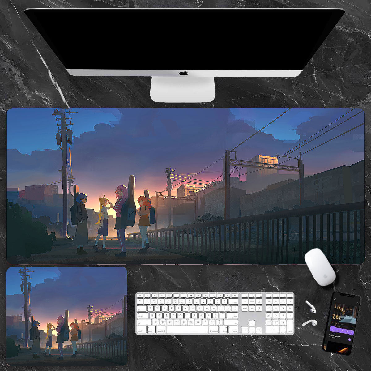 孤獨搖滾 主題桌墊 布質滑鼠墊