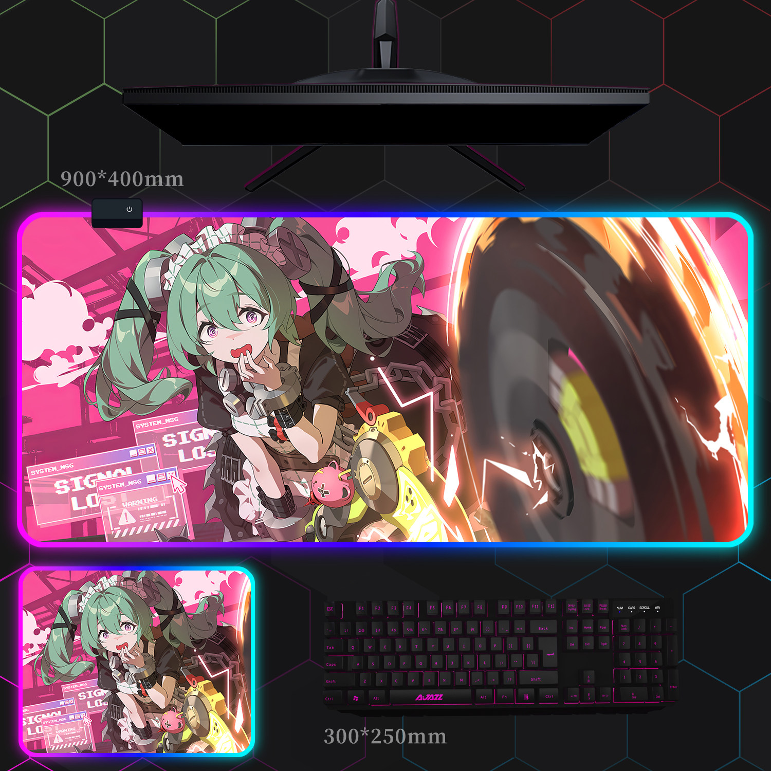 絕區零 主題桌墊 布質滑鼠墊