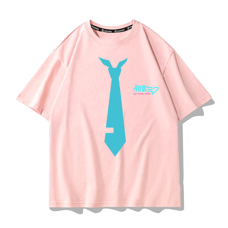 初音未來 2026親子情侶男女同款 印花短袖T恤
