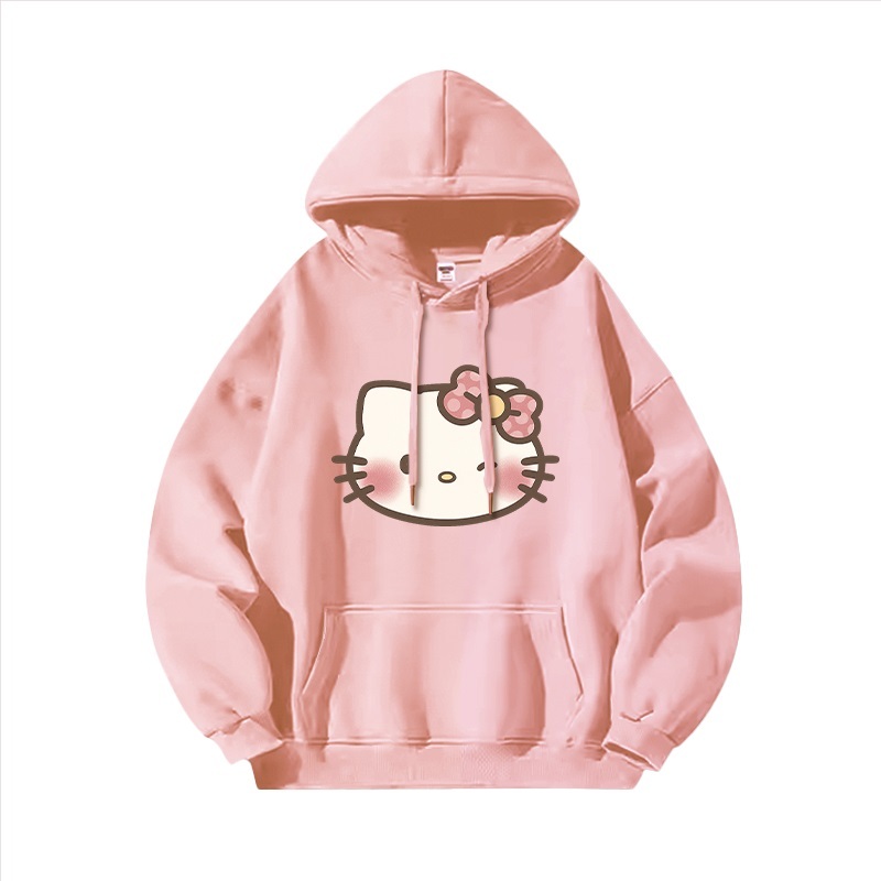 Hello Kitty凱蒂貓新款 親子情侶男女連帽衛衣