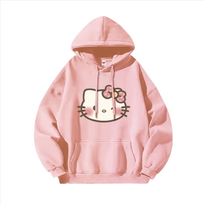 Hello Kitty凱蒂貓新款 親子情侶男女連帽衛衣