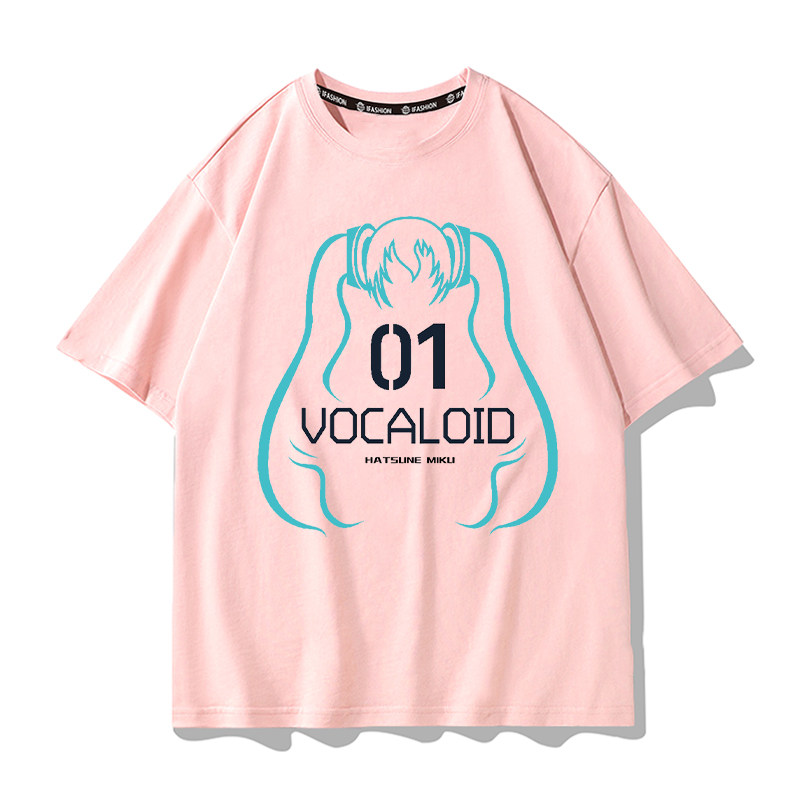 初音未來 2026親子情侶男女同款 印花短袖T恤