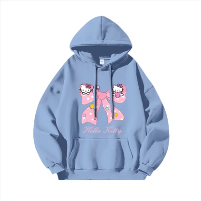 Hello Kitty凱蒂貓新款 親子情侶男女連帽衛衣