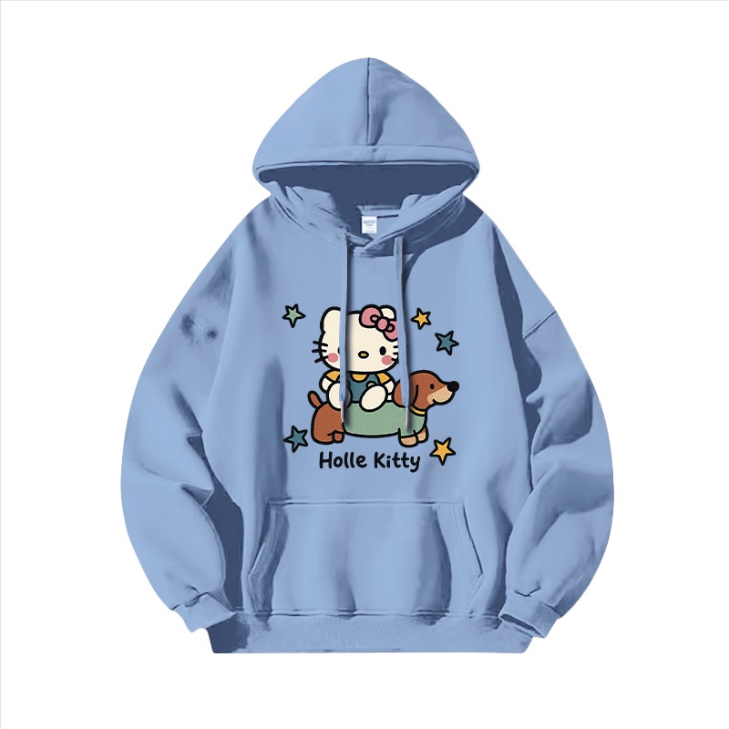 Hello Kitty凱蒂貓新款 親子情侶男女連帽衛衣