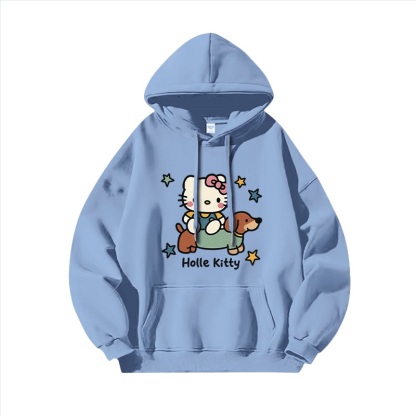 Hello Kitty凱蒂貓新款 親子情侶男女連帽衛衣