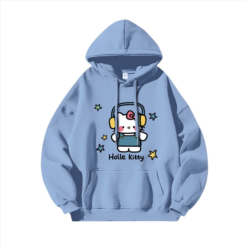 Hello Kitty凱蒂貓新款 親子情侶男女連帽衛衣