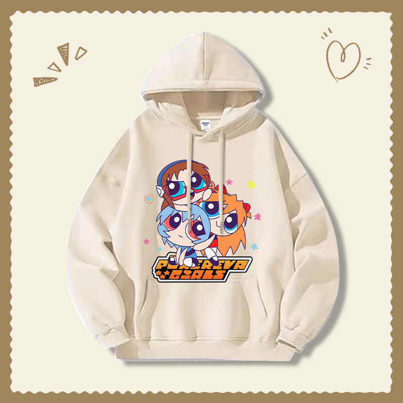 飛天小女警新款 親子情侶男女連帽衛衣