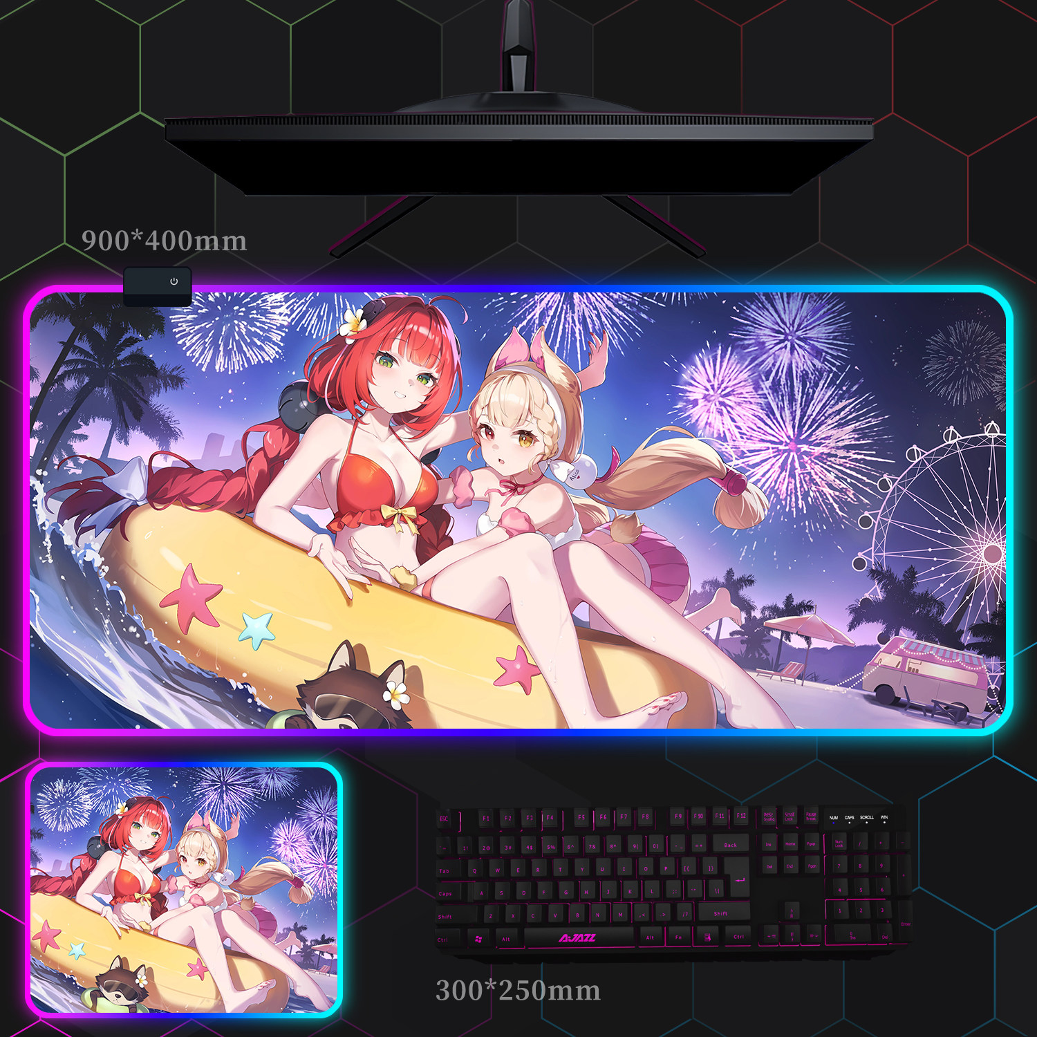 絕區零 主題桌墊 布質滑鼠墊