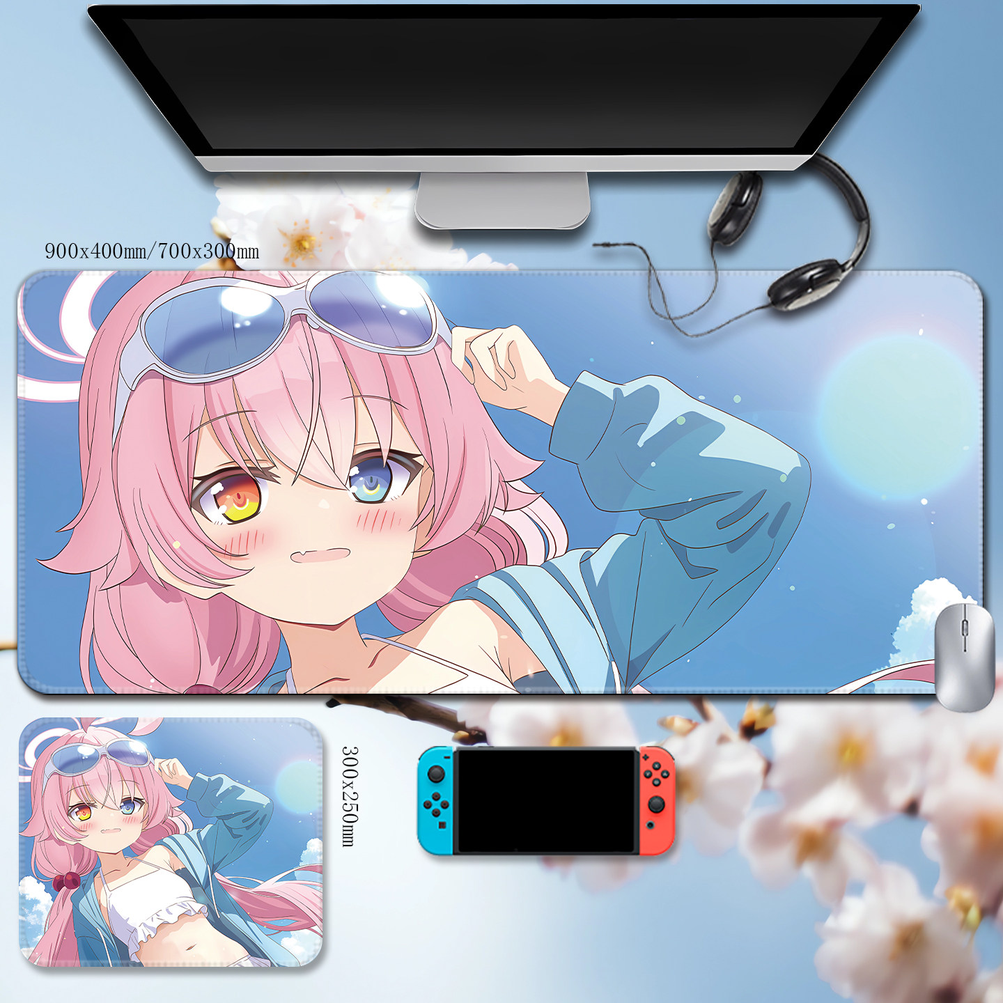 小鳥遊星野蔚藍檔案主題桌墊 布質滑鼠墊