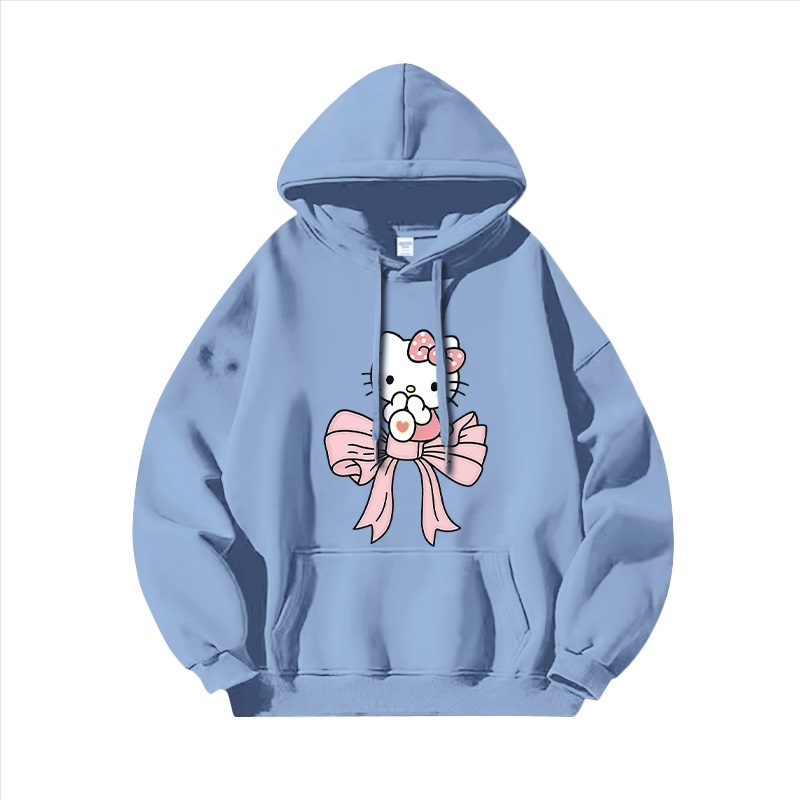 Hello Kitty凱蒂貓新款 親子情侶男女連帽衛衣