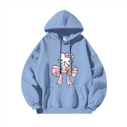 Hello Kitty凱蒂貓新款 親子情侶男女連帽衛衣