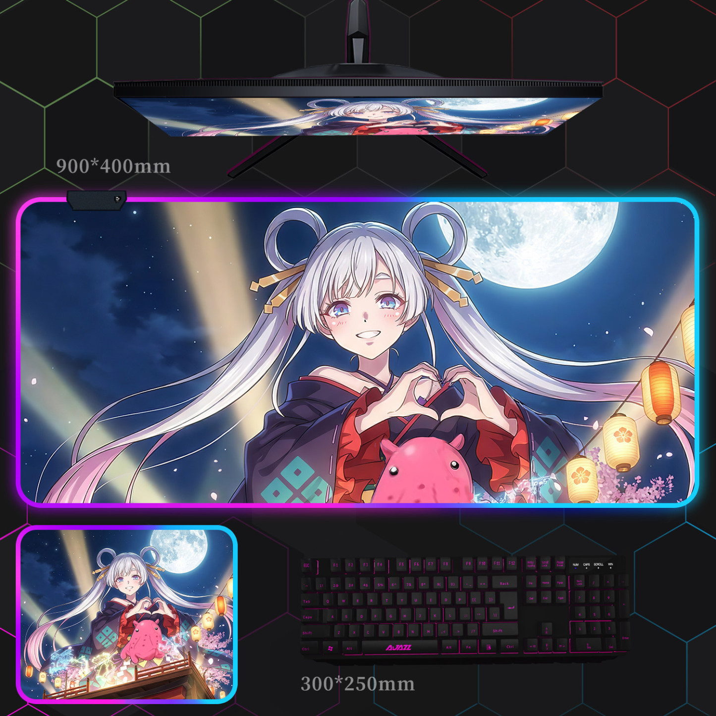 超時空輝耀姬 主題桌墊 布質滑鼠墊