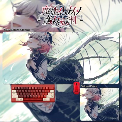 魔法少女的魔女裁判 主題桌墊 布質滑鼠墊