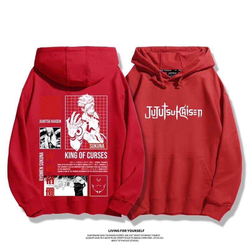 咒術迴戰兩面宿儺 聯名衛衣2026秋冬新款親子情侶裝連帽衛衣