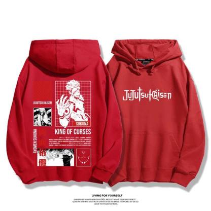 咒術迴戰兩面宿儺 聯名衛衣2026秋冬新款親子情侶裝連帽衛衣