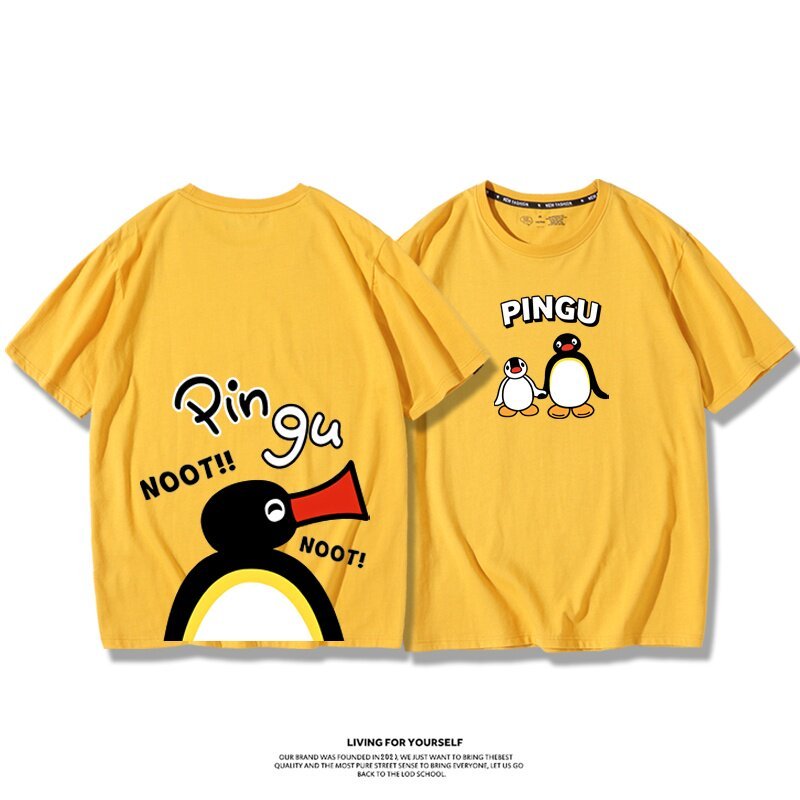 Pingu小企鵝嘟嘟嘴周邊 印花短袖T恤