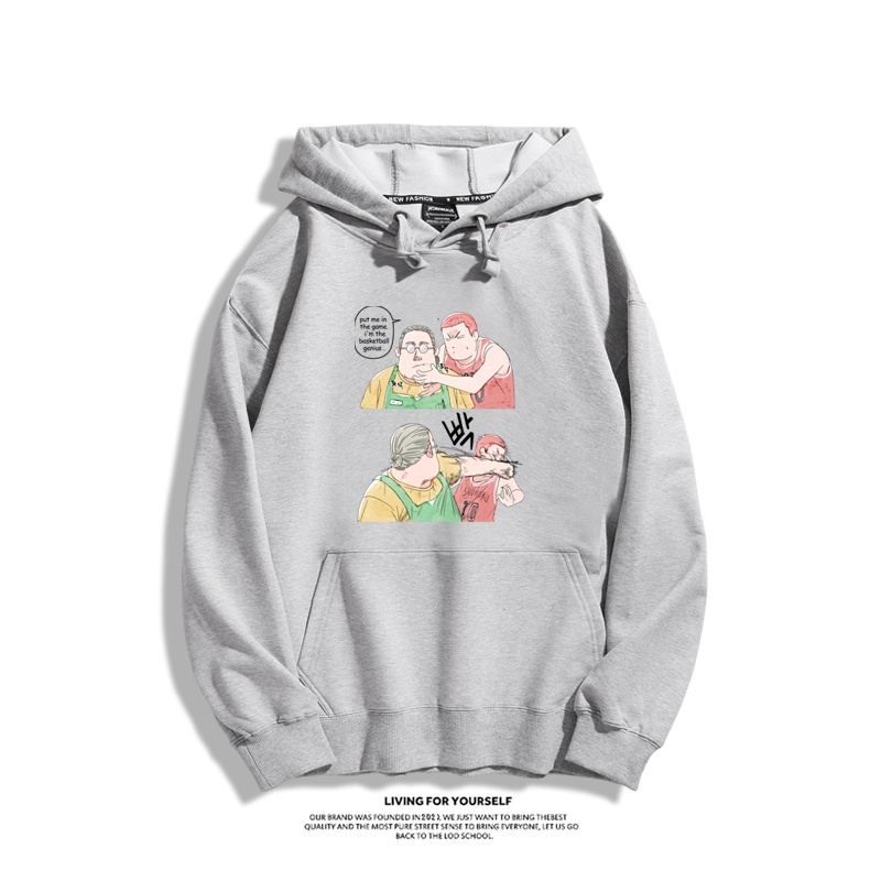 灌籃高手櫻木安西教練X坂本太郎新款 親子情侶男女連帽衛衣