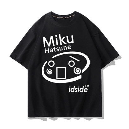 初音未來 2026親子情侶男女同款 印花短袖T恤