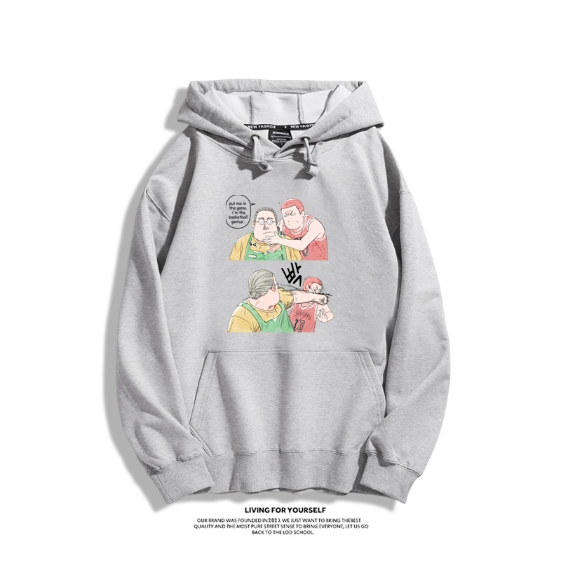 灌籃高手櫻木安西教練X坂本太郎新款 親子情侶男女連帽衛衣
