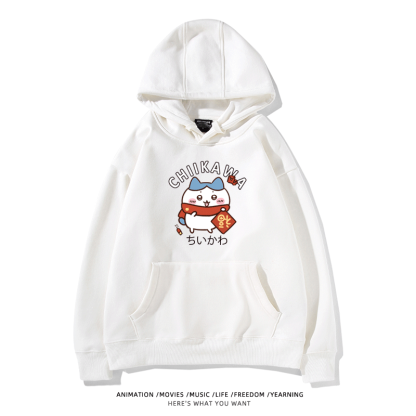 新年chiikawa 2026秋冬新款親子情侶裝 圓領長袖/連帽衛衣