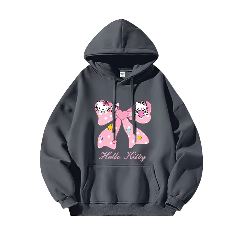 Hello Kitty凱蒂貓新款 親子情侶男女連帽衛衣