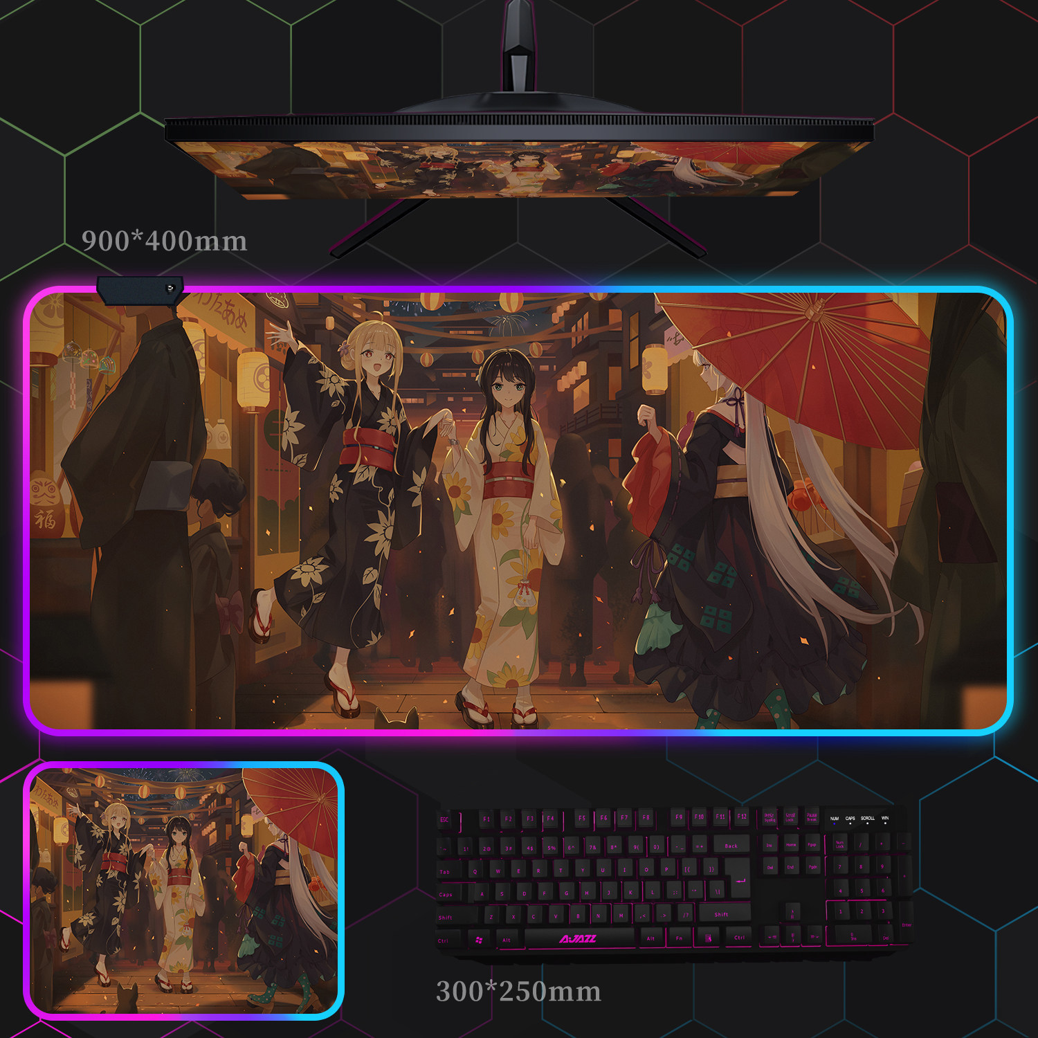 超時空輝耀姬 主題桌墊 布質滑鼠墊