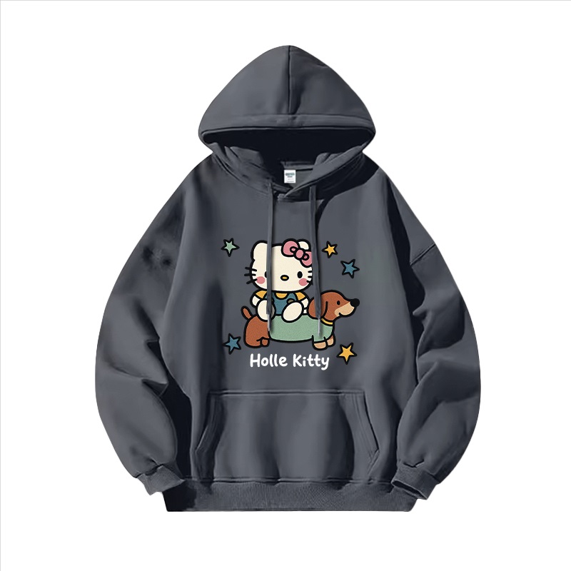 Hello Kitty凱蒂貓新款 親子情侶男女連帽衛衣