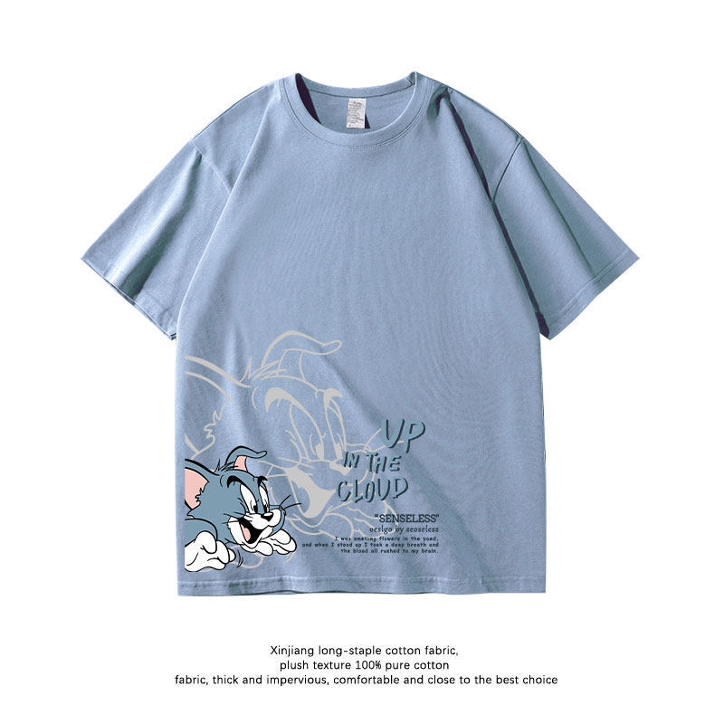 貓和老鼠 2026親子情侶男女同款 印花短袖T恤