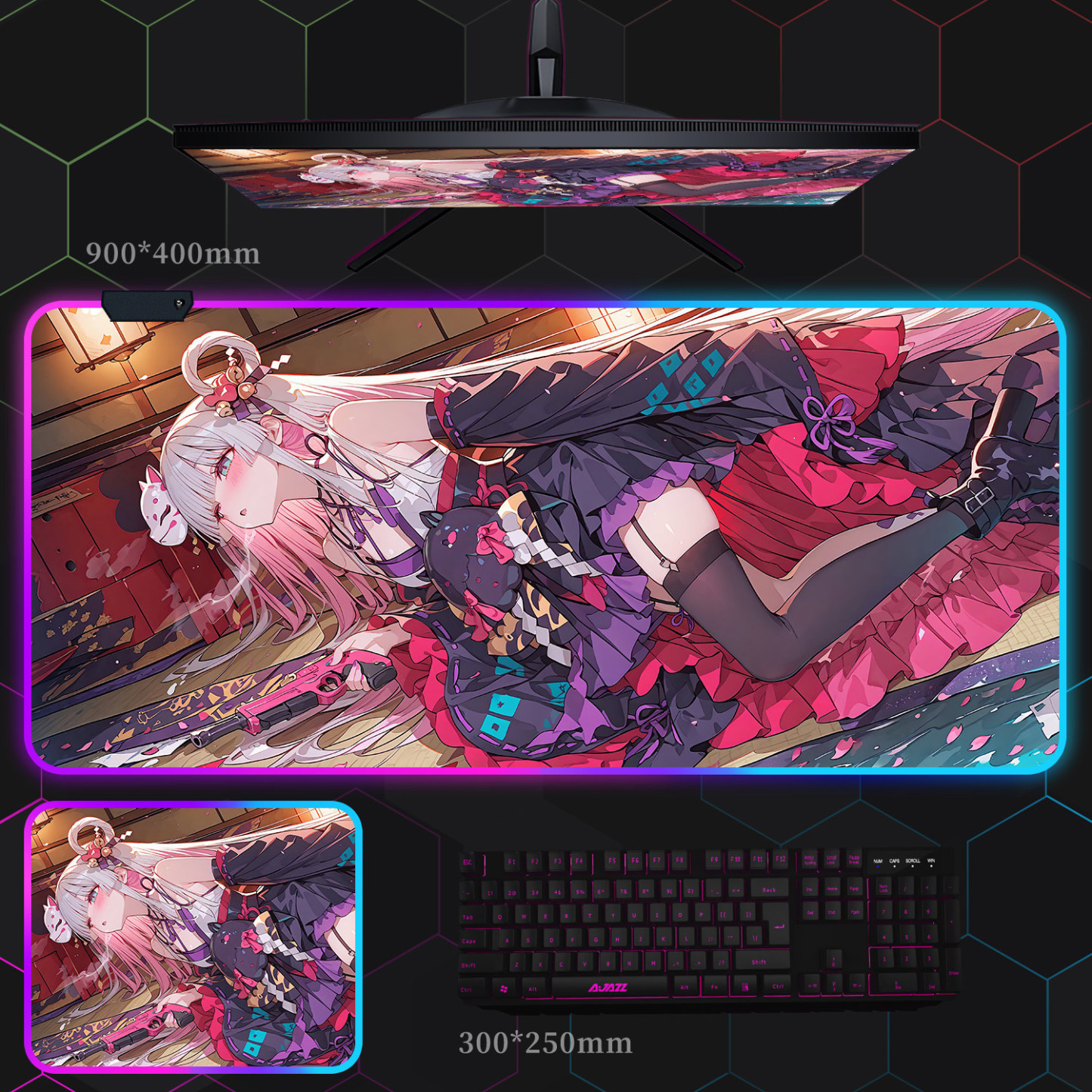 超時空輝耀姬 主題桌墊 布質滑鼠墊