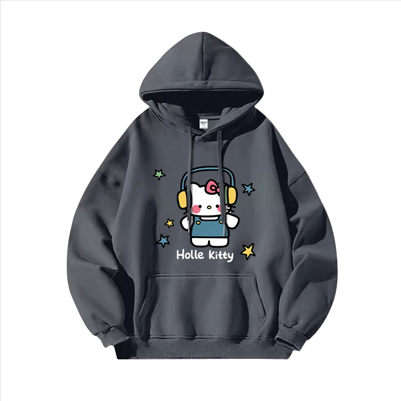 Hello Kitty凱蒂貓新款 親子情侶男女連帽衛衣