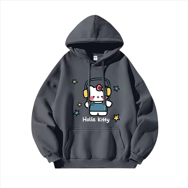 Hello Kitty凱蒂貓新款 親子情侶男女連帽衛衣