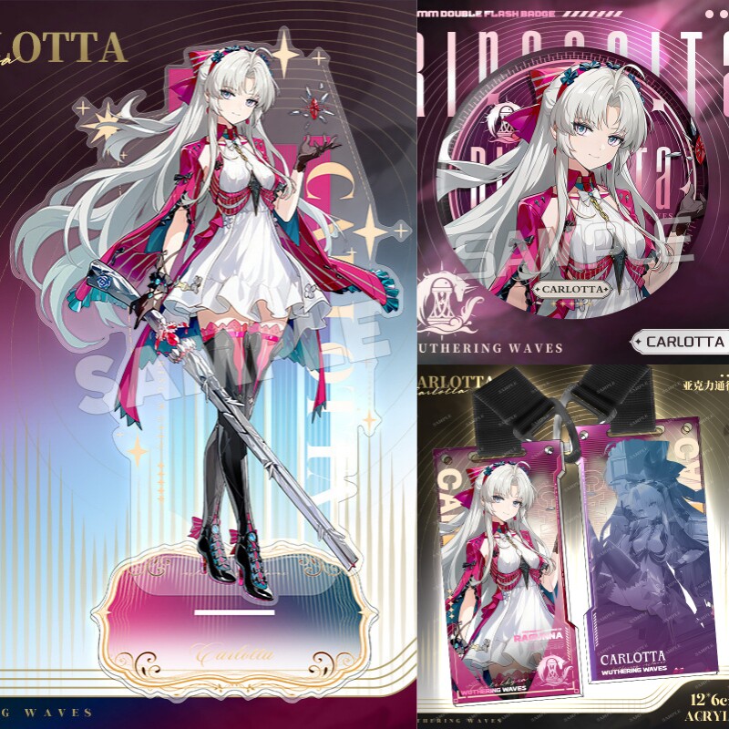 鳴潮塔羅系列大立牌亞克力擺件吧唧通行證掛件