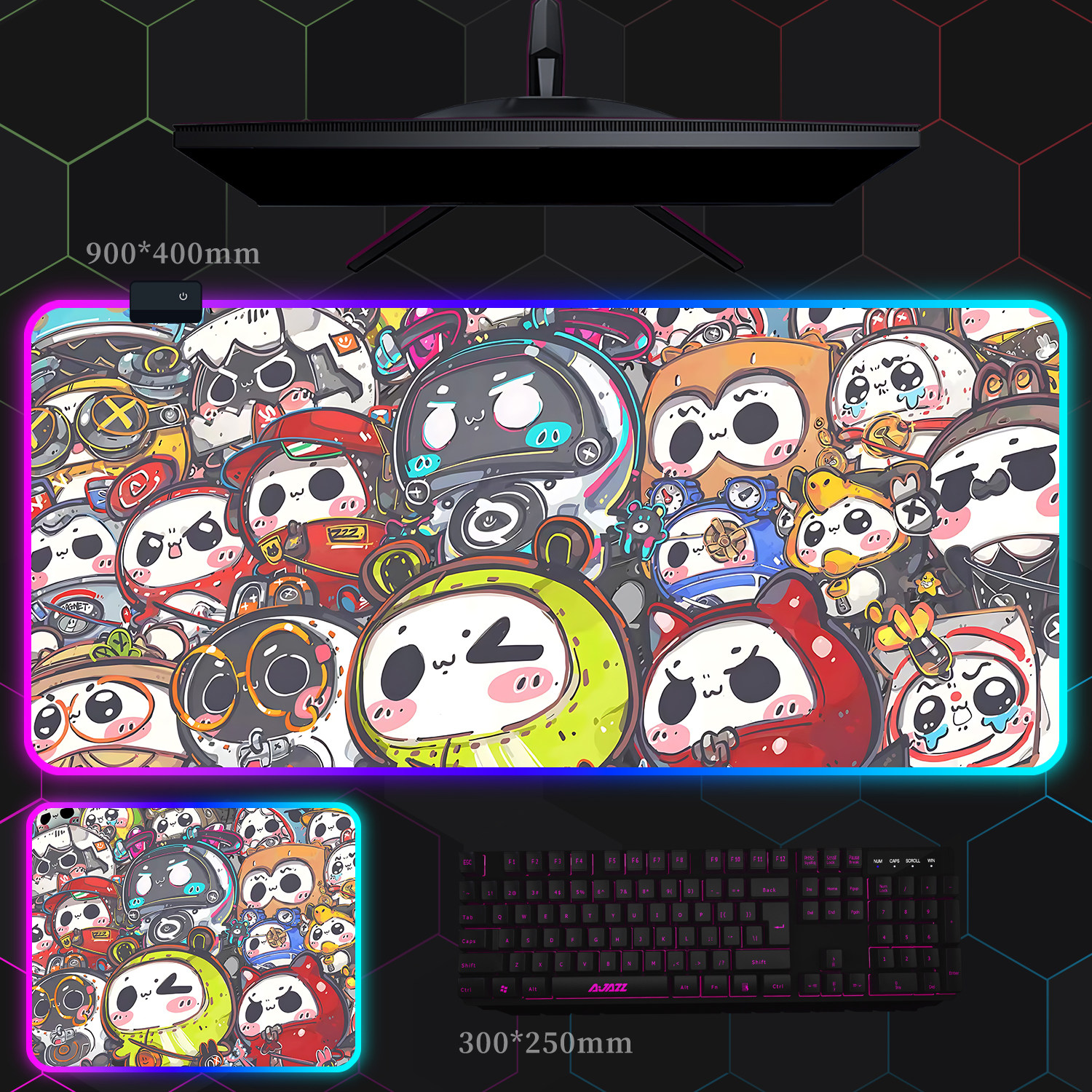 絕區零 主題桌墊 布質滑鼠墊