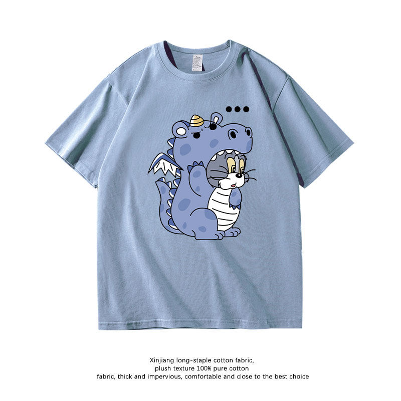 貓和老鼠 2026親子情侶男女同款 印花短袖T恤