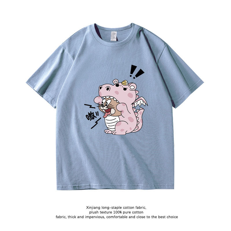 貓和老鼠 2026親子情侶男女同款 印花短袖T恤