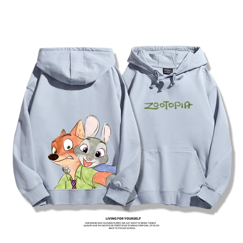 動物方城市新款 親子情侶男女連帽衛衣