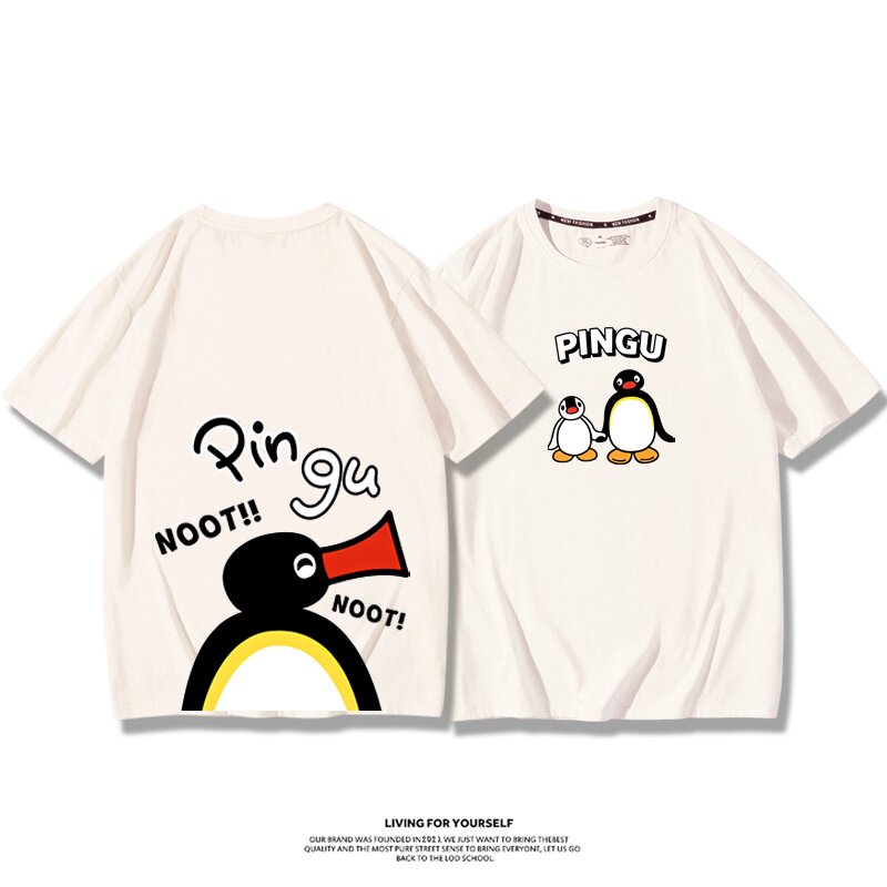 Pingu小企鵝嘟嘟嘴周邊 印花短袖T恤