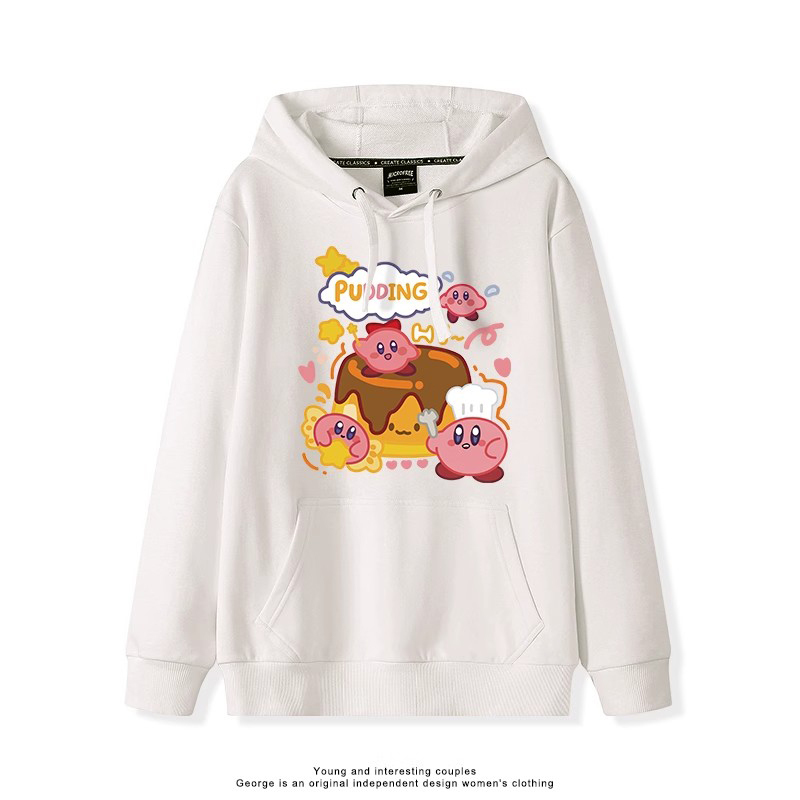 星之卡比新款 親子情侶男女連帽衛衣