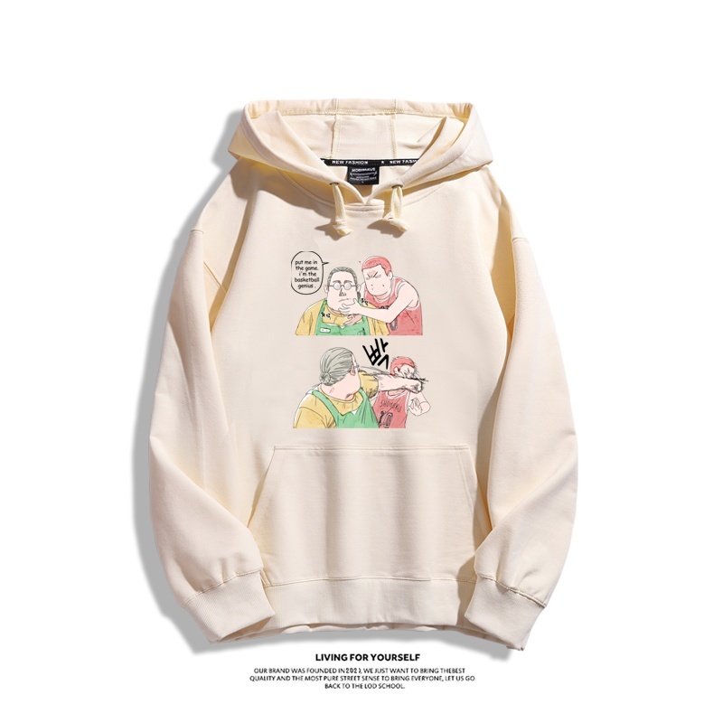 灌籃高手櫻木安西教練X坂本太郎新款 親子情侶男女連帽衛衣
